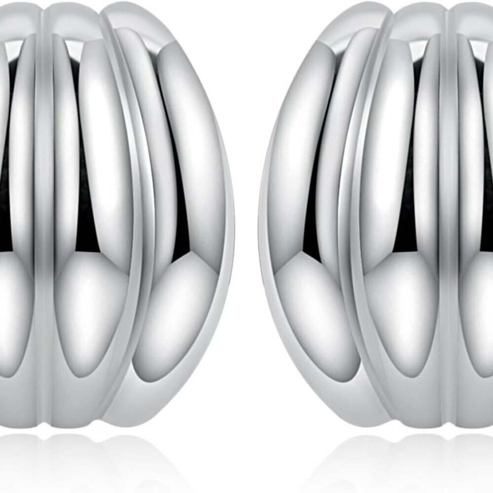 Statement Chunky Copper Stud Earrings - Elegant & Comfortable Fashion Accessory